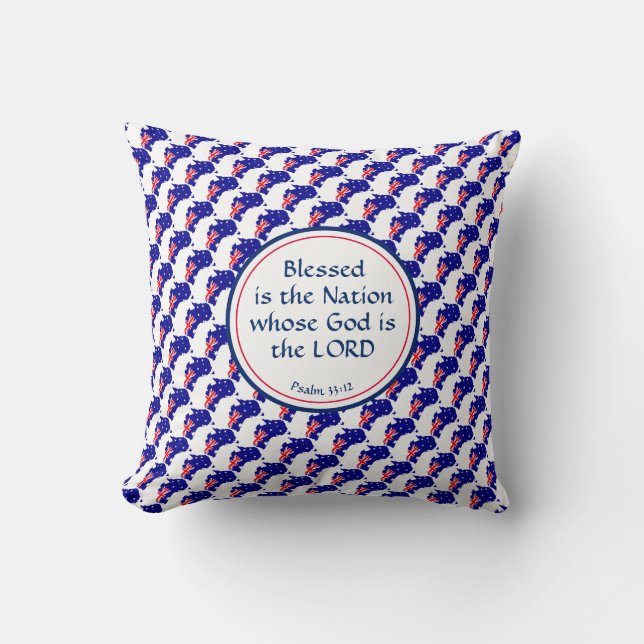 Almofada Marca Australiana - Escritura Personalizada da AUS (Frente)