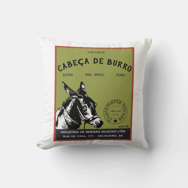 Almofada Marca Cachaça Donkey (Frente)