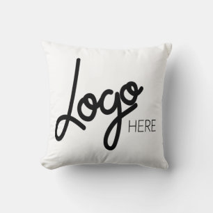 Almofada Marca de logotipo para grandes empresas Branco