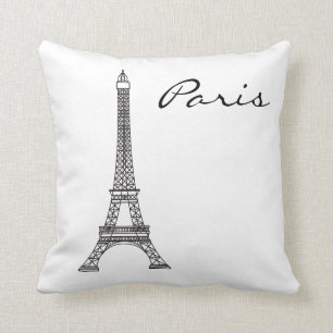 Almofada Marco preto e branco de Paris