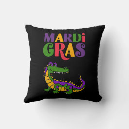 Almofada Mardi Gras Alligator, Mardi Gras Party