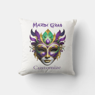 Almofada Mardi Gras Mask Thunder_Cove