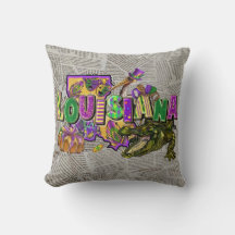 Mardi Gras Vintage Jornal King Cake Alligator
