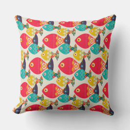 Almofada marfim de peixe geo