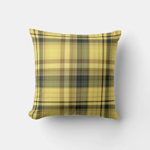 Almofada Margarida Africana Xadrez Amarelo e Verde