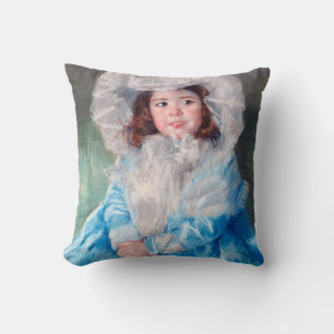 Almofada Margot em Azul, Mary Cassatt