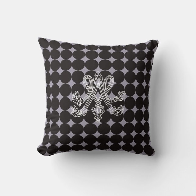 Almofada Marie Antoinette – Monogramm – Monogram initials (Frente)