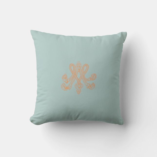Almofada Marie Antoinette – Monogramm – Monogram initials (Frente)