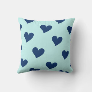 Almofada Marinho Azul Doce Cozy Moderno Coração Crítico Rom