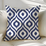 Almofada Marinho Azul Escolha Seu Próprio Padrão De Ikat Do<br><div class="desc">Belo travesseiro decorativo decorativo de sotaque. Perfeito para o sofá ou para a cama. Bela decoração para qualquer quarto. Escolha sua própria forma: quadrada,  retangular,  lombar ou redonda.</div>