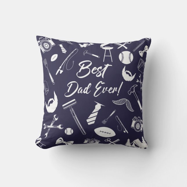 Almofada Marinho Azul Melhor Dia Nunca Nunca Nunca (Frente)