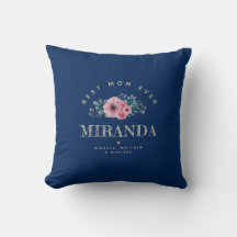 Marinho Azul Personalizado Melhor Mãe Dia de as mã