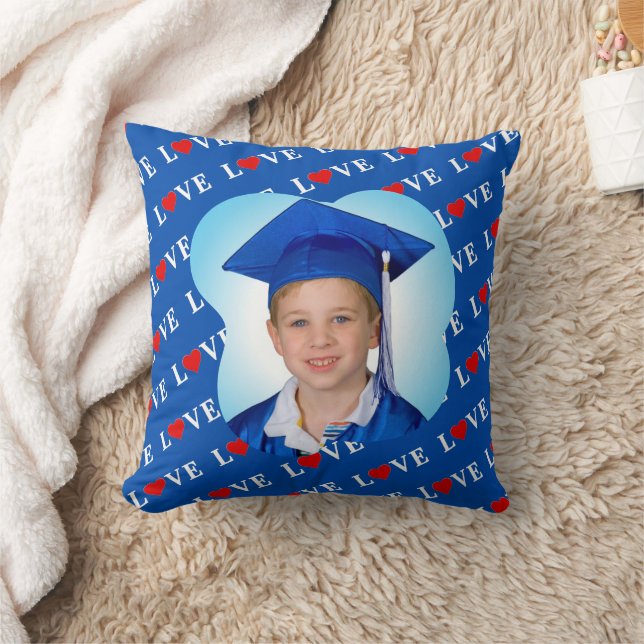 Almofada Marinho Blue LOVE Retro Elegante (Cobertor)