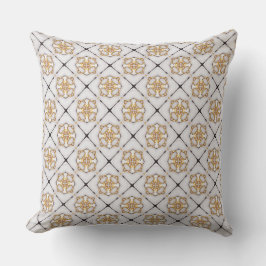 Almofada Marinho Branco Elegante e Dourado
