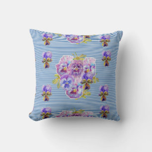 Almofada marinho chique Flores Flores Flores Flores Cushion