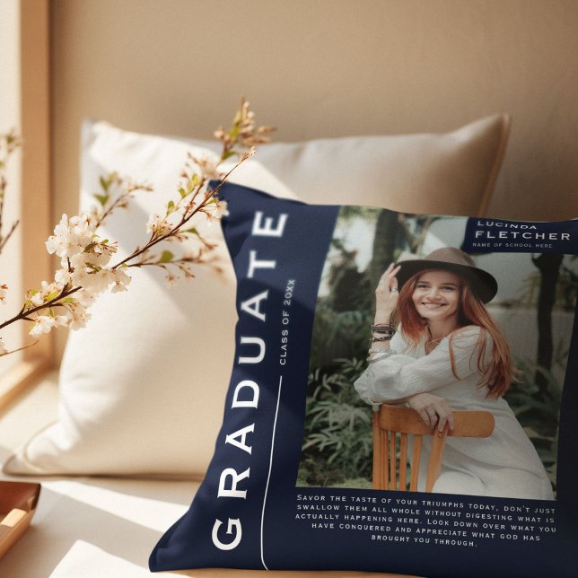 Almofada Marinho de Presente para Graduação de Foto e Cotaç (Criador carregado)