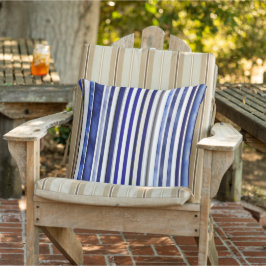 Almofada Marinho Moderno Summer Blue Boat Strips Coleção