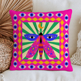 Almofada Mariposa Celestial Olhos Modernos do Mal Funky Max