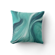 Mármore de Liquido Verde Teal Abstrato