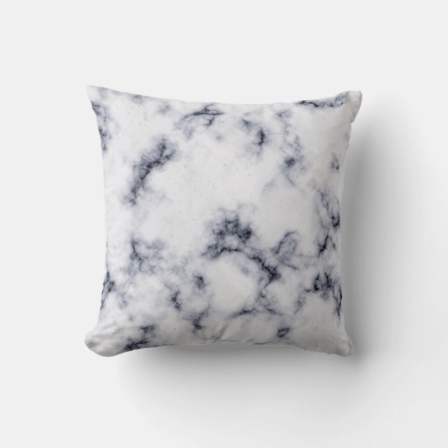 Almofada "Mármore Dourado" "Fundo Marble Elegante" (Frente)