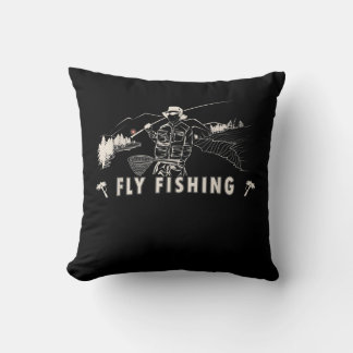 Almofada Marrom Brook Trout Fly Pescoço Linha Pescador Pres