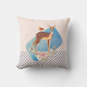 Almofada Marrom-Cinto-d-água Cinto Veado Elegância Rústica