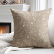 Marrom Taupe Elegante Flor