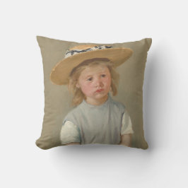 Almofada Mary Cassatt - Criança com chapéu de palha