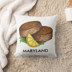 Almofada Maryland Crabcakes picaria caranguejo marisco Food