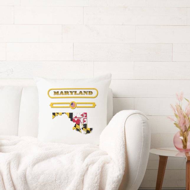 ALMOFADA MARYLAND MAP, MARYLAND, USA. SAMER BRASIL (Sofá)