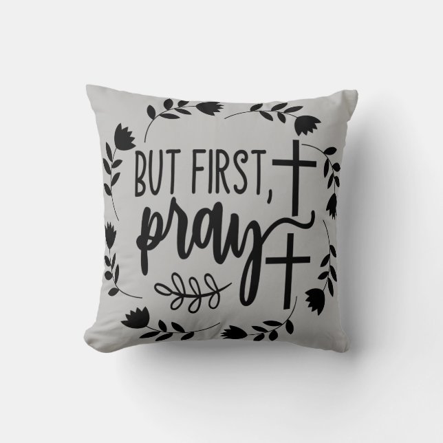 Almofada Mas a primeira oração é inspiradora (Frente)