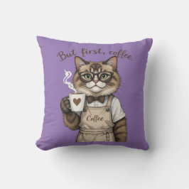 Almofada Mas Primeiro, Gato Café