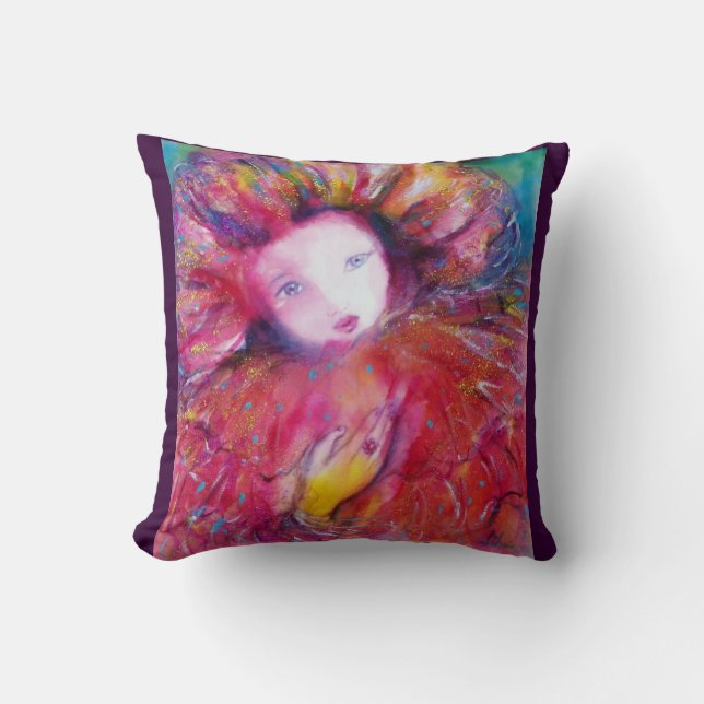 Almofada MÁSCARA EM VERMELHO E AMARELO/Bola Masquearde Vene (Frente)