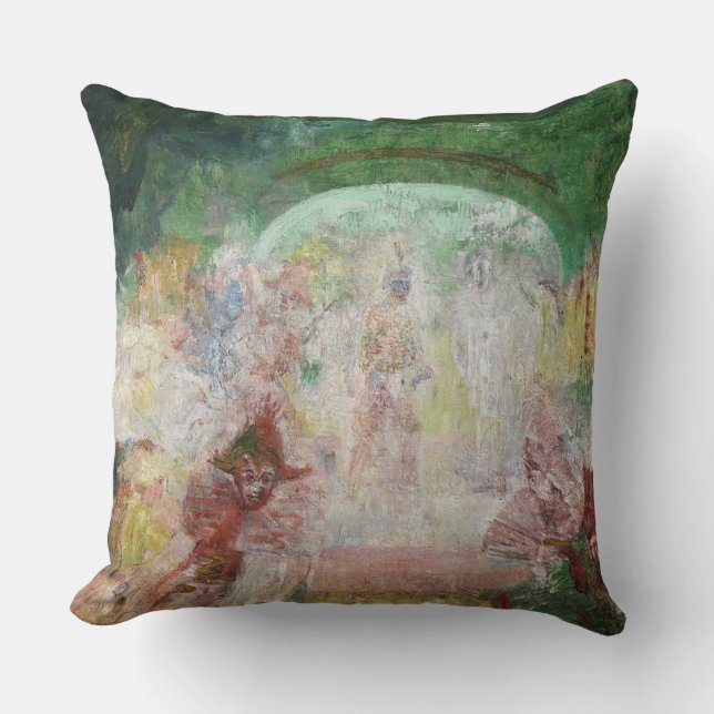 Almofada Mascarada por James Ensor (1889) (Frente)