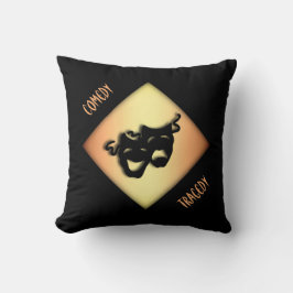 Almofada Máscaras de Comédia Divertida e Teatro Tragédia
