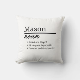 Almofada Mason, Boy Personalization Name Definition