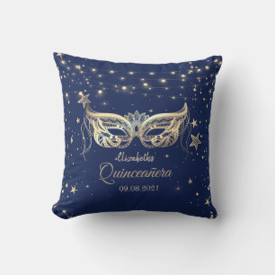 Almofada Masquerade, Navy Blue Stars  Quinceañera