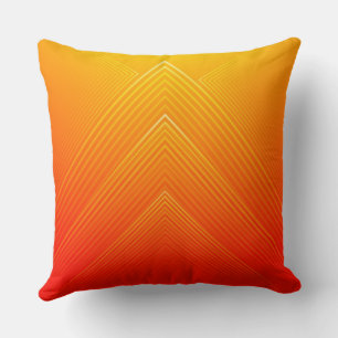 Almofada Massa geométrica laranja-amarelo