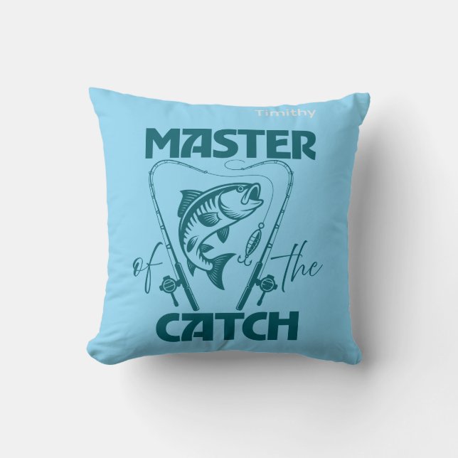 Almofada Master Of The Catch Custom SVG Graphic T-Shirt (Frente)