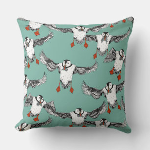 Almofada Mata de Puffins-do-Atlântico