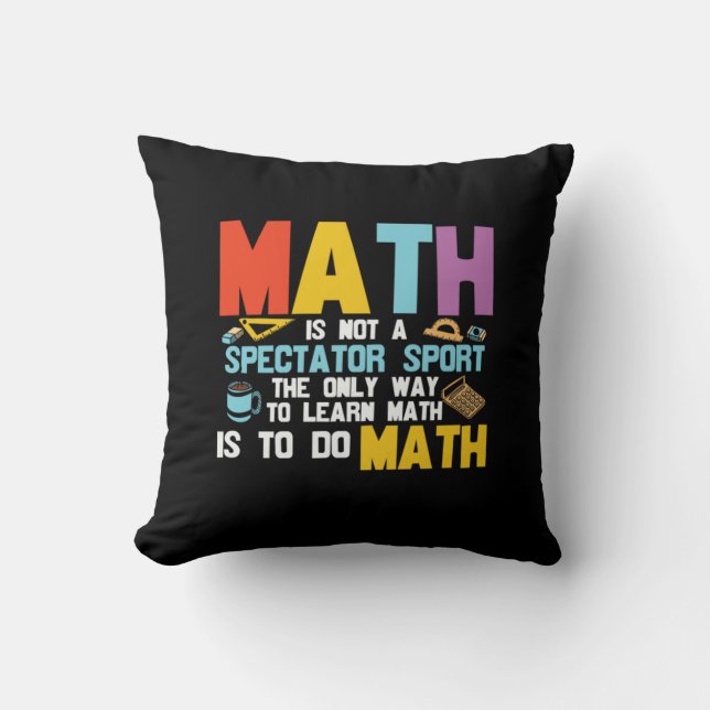 Almofada Matemática De Professores De Matemática Não É Um E (Frente)