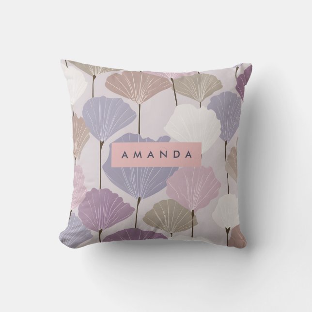 Almofada Mauve Soft Personalizada e Elegância Floral Lilac (Frente)