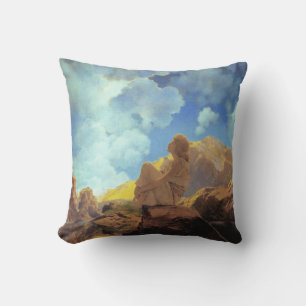 Almofada Maxfield Parrish Manhã 1922 Nuvem Azul Arte Fina