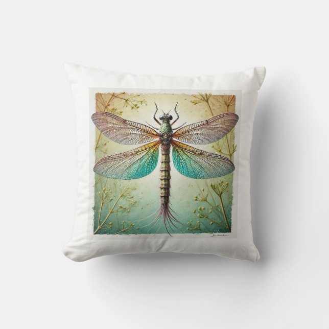 Almofada Mayfly in Natural Harmony 100924IREF234 - Watercol (Frente)