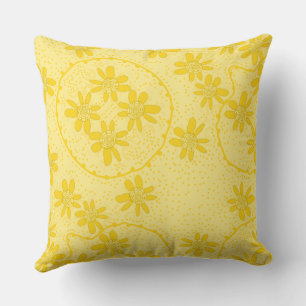 Almofada Maz Floral Bubbles Bolinhas Amarelo
