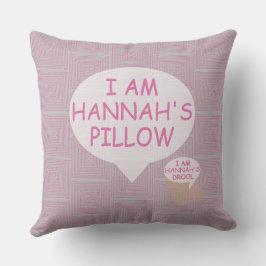Almofada Maze rosa personalizável divertida e Rico
