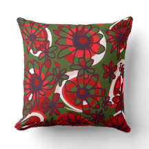 Mazipoodles Amor Flores - Verde Vermelho Branco