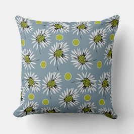 Almofada Mazipoodles Bold Daisies - Cinza Azul Dusty Avocad