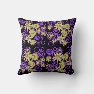 Almofada Mazipoodles Bolhas Florais - Azeite Roxo