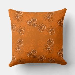 Almofada Mazipoodles Bolhas Florais - Laranja Dusty